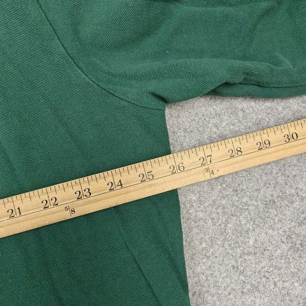 Polo Ralph Lauren Polo Shirt Mens 2XL Green 100% Cotton Long Sleeve Pony Logo
